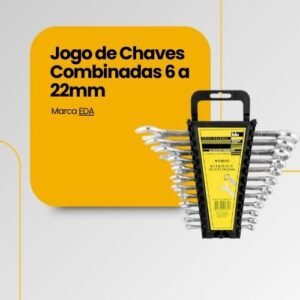 Jogo de Chaves Combinadas 6 a 22mm – 12 Peças